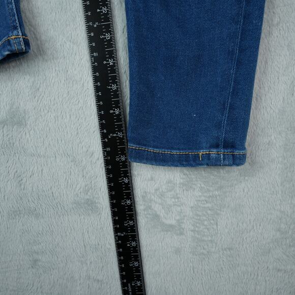 KanCan Skinny Jeans Womens 25 Blue High Rise Medium Backed Destructed Distressed - Picture 8 of 11